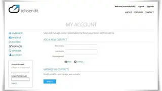Telx Sendit screenshot
