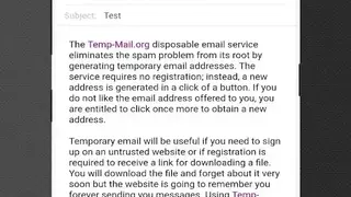 Temp Mail screenshot