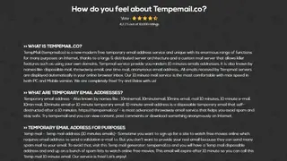 Tempemail screenshot