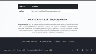 TempMail.altmails screenshot