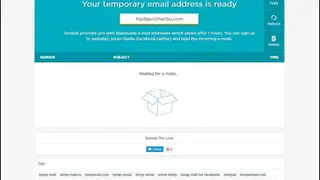 TempMailAddress screenshot