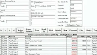 Tenant File Property Management screenshot