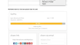 Terashare screenshot