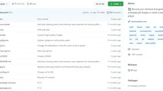 Terminalizer screenshot