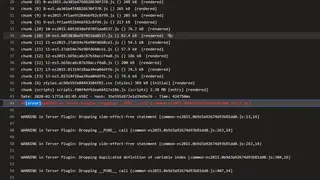 Terser screenshot