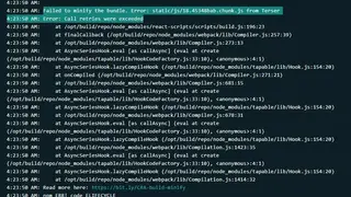 Terser screenshot