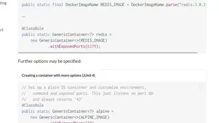 Testcontainers screenshot