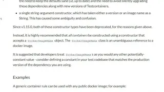 Testcontainers screenshot