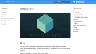 Testcontainers screenshot