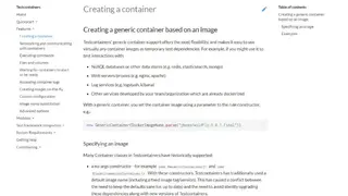 Testcontainers screenshot
