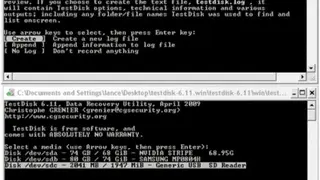TestDisk screenshot