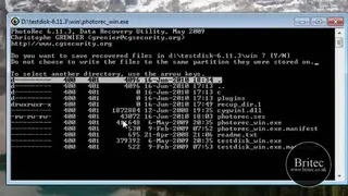 TestDisk screenshot