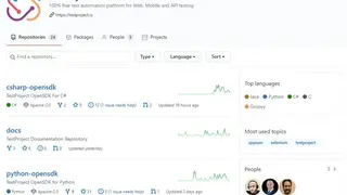 TestProject screenshot