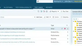 TestRail screenshot
