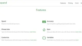 Texpand screenshot