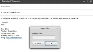 Texpander screenshot