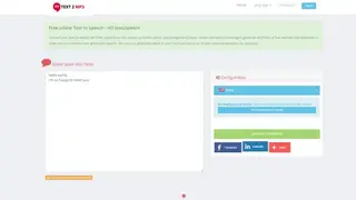 Text 2 MP3 screenshot