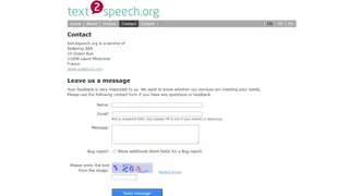 Text 2 Speech screenshot