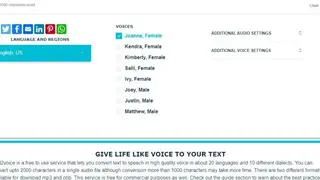 Text 2 Voice screenshot