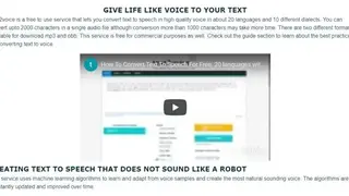Text 2 Voice screenshot