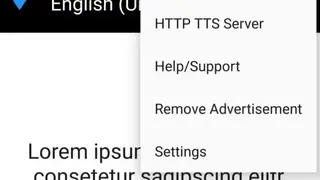 Text to Speech (TTS) screenshot