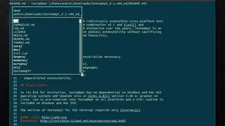 Textadept screenshot