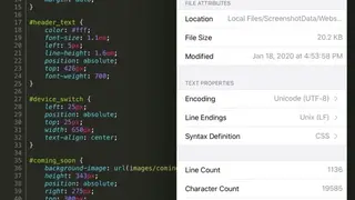 Textastic Code Editor screenshot