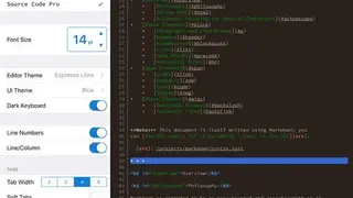 Textastic Code Editor screenshot