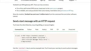 TextBelt screenshot