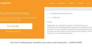 TextExpander screenshot