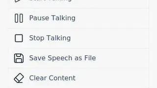 TextFromToSpeech screenshot