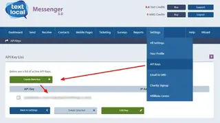 TextLocal screenshot