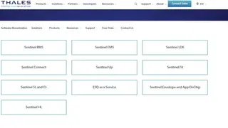 Thales Sentinel RMS/EMS/SCL/LDK screenshot