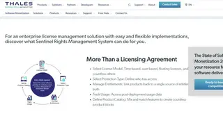 Thales Sentinel RMS/EMS/SCL/LDK screenshot