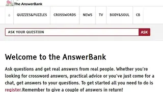 The Answer Bank screenshot