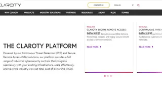 The Claroty Platform screenshot