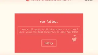 The Most Dangerous Writing App screenshot