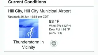 The National Weather Service screenshot