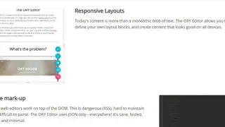 The ORY Editor screenshot