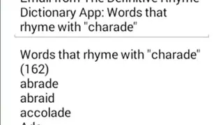 The Rhyme Dictionary screenshot