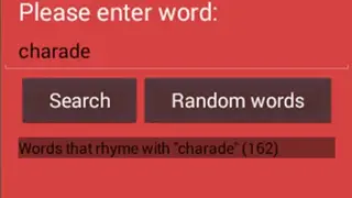 The Rhyme Dictionary screenshot