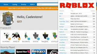 The Roblox Browser screenshot