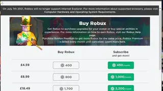 The Roblox Browser screenshot