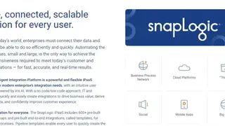 The SnapLogic Intelligent Integration Platform screenshot