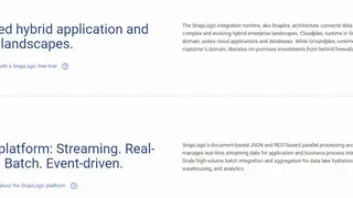 The SnapLogic Intelligent Integration Platform screenshot