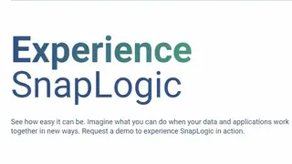 The SnapLogic Intelligent Integration Platform screenshot