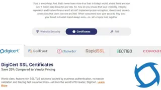 The SSL Store screenshot