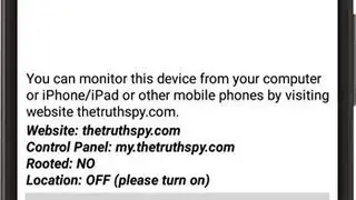 The TruthSpy Android Monitoring screenshot