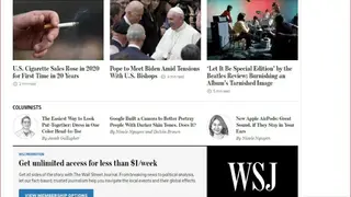 The Wall Street Journal screenshot