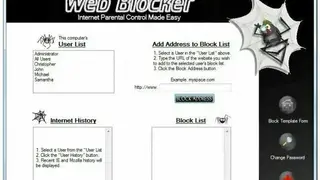 The Web Blocker screenshot